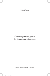 Économie politique globale des changements climatiques