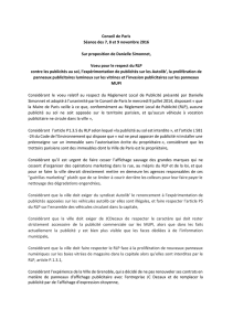 Conseil de Paris Séance des 7, 8 et 9 novembre 2016 Sur