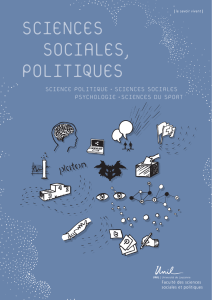 science politique • sciences sociales psychologie • sciences