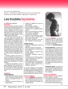 troubles bipolaires