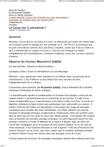 (Le Coran est-il antis\351mite ? - islamophile.org