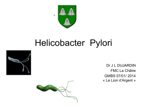Actualités Helicobacter Pylori