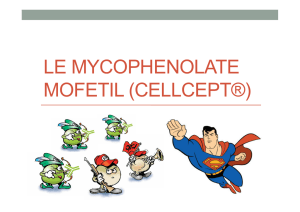 le mycophenolate mofetil (cellcept®)