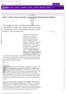 Sport : Découvrez la Zumba, un cours de fitness