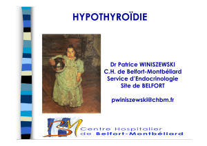 hypothyroïdie - FMC Franche