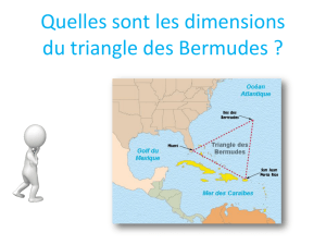 Quelles sont les dimensions du triangle des Bermudes