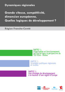 Grande vitesse, compétitivité, dimension européenne, Quelles
