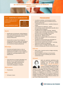 programme - Centre de langue française