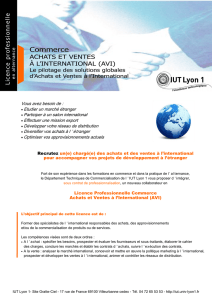 Licence Professionnelle Commerce Achats et - MEDEF Lyon