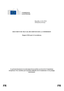 Rapport 2016 sur le Luxembourg - European Commission