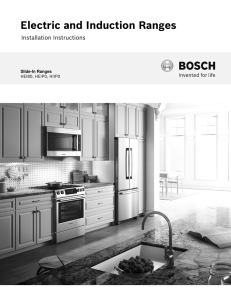 Bosch Range HEI8054C Manual