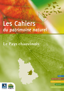 Cahiers du patrimoine naturel - Pays chauvinois