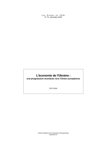 L`économie de l`Ukraine