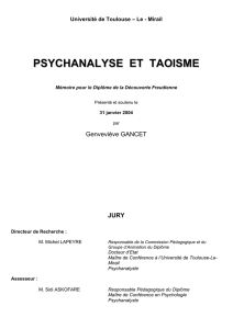 psychanalyse et taoisme - Création Psychanalyse Politique