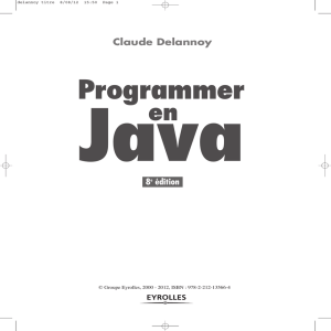 Claude Delannoy Programmer en Java 8e édition