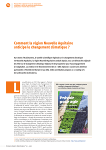 Comment la région Nouvelle Aquitaine anticipe le