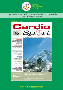 CetS16-01 couv.qxp - Club des Cardiologues du Sport