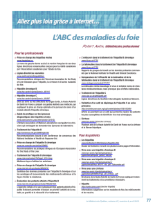 L`ABC des maladies du foie