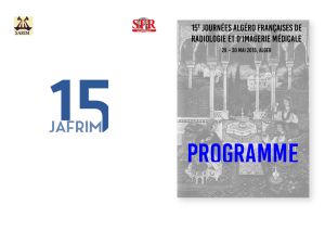 Programme - Société Algérienne de Radiologie et d`Imagerie