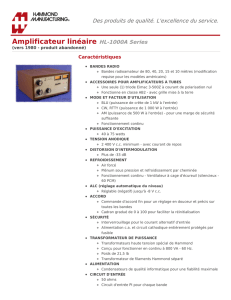 Amplificateur linéaire (HL-1000A Series)