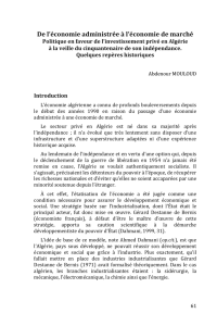 de l`&eacute;conomie administr&eacute;e &agrave; l`&eacute;conomie du march&eacute;