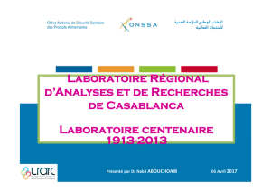 Laboratoire Régional d`Analyses et de Recherches de Casablanca