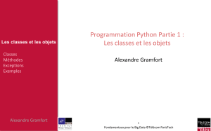 Programmation Python Partie 1 : Les classes et les objets