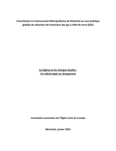 Consultation la Communauté Métropolitaine de Montréal sur une