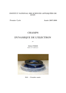 champs dynamique de l`electron