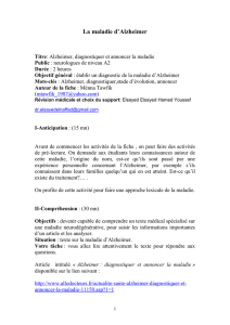 La maladie d`Alzheimer