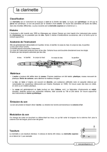 la clarinette - Jean Duperrex