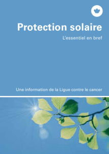 Protection solaire - L`essentiel en bref - Boutique