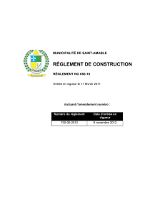 règlement de construction - Municipalité de St