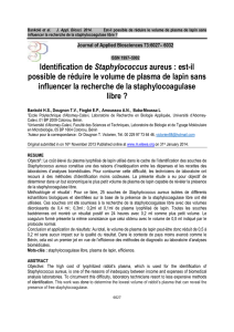 Identification de Staphylococcus aureus : est-il possible de