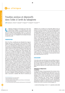 Troubles anxieux et dépressifs dans l`aide à l`arrêt du tabagisme