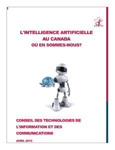 L`intelligence artificielle au Canada : Où en sommes