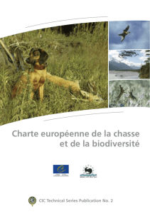 Charte européenne de la chasse et de la biodiversité