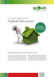 Publicité EM ecowin