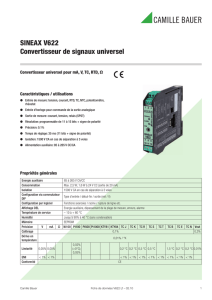 SINEAX V622 Convertisseur de signaux universel