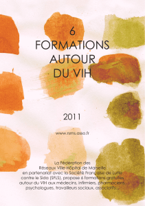 6 formations autour du vih - Réseau Santé Marseille Sud