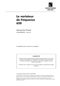 Le variateur de fréquence 650