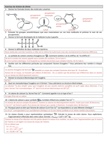Exercices de révision de chimie 1- Donner les formules brutes des