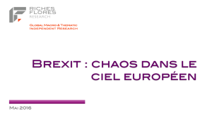 Brexit : chaos dans le ciel européen - Véronique Riches