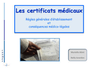 Certificats médicaux Cdom83