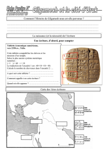 Comment l`Histoire de Gilgamesh nous est
