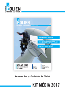 kit média 2017 - Journal de l`Éolien