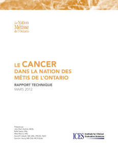 LE CanCEr - Metis Nation of Ontario