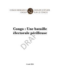 Congo : Une bataille électorale périlleuse