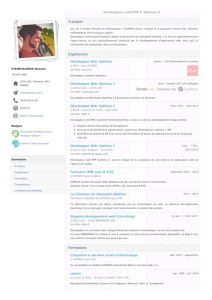 CV - STEINHAUSSER Maxime | Développeur Web (PHP, Symfony)