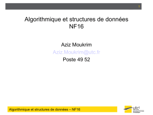 Algorithmique et structures de données NF16